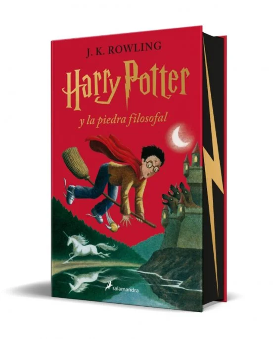 portada de Harry Potter y la piedra filosofal. Edición especial con cantos pintados de J. K. Rowling
