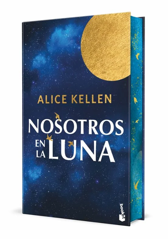 portada de Nosotros en la luna. Edición especial con cantos decorados de Alice Kellen