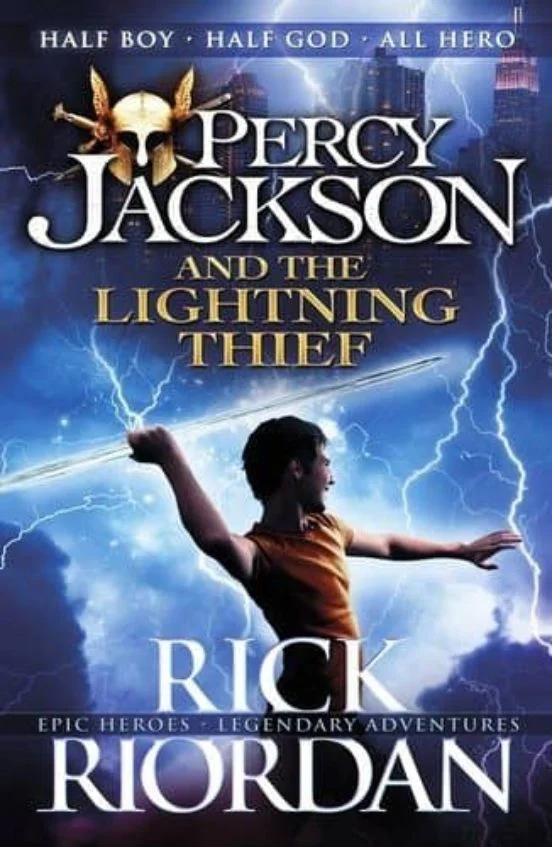 portada de Percy Jackson and the Lightning Thief de Rick Riordan