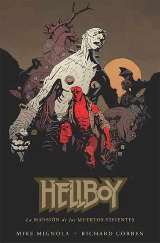 portada de Hellboy 17: La mansión de los muertos vivientes de Mike Mignola