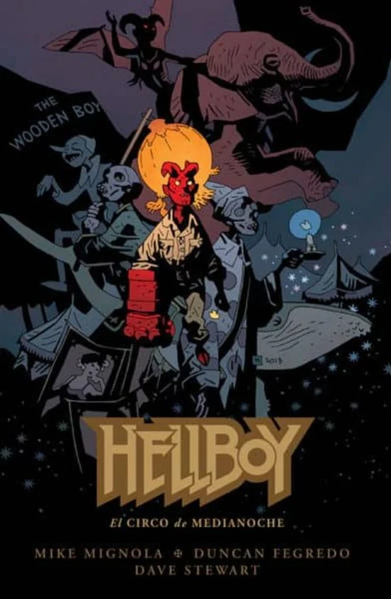 portada de Hellboy 18: El circo de medianoche de Mike Mignola