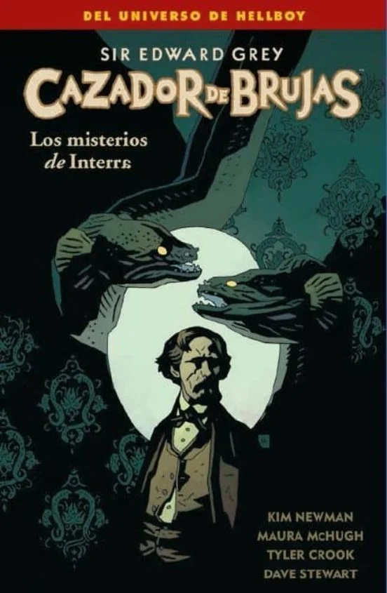 portada de Cazador de brujas 3: Los misterios de Interra de Mike Mignola