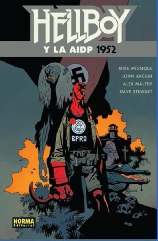 portada de Hellboy y la AIDP 1952 de Mike Mignola