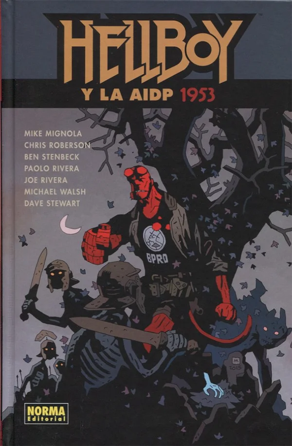 portada de Hellboy y la AIDP 1953 de Mike Mignola