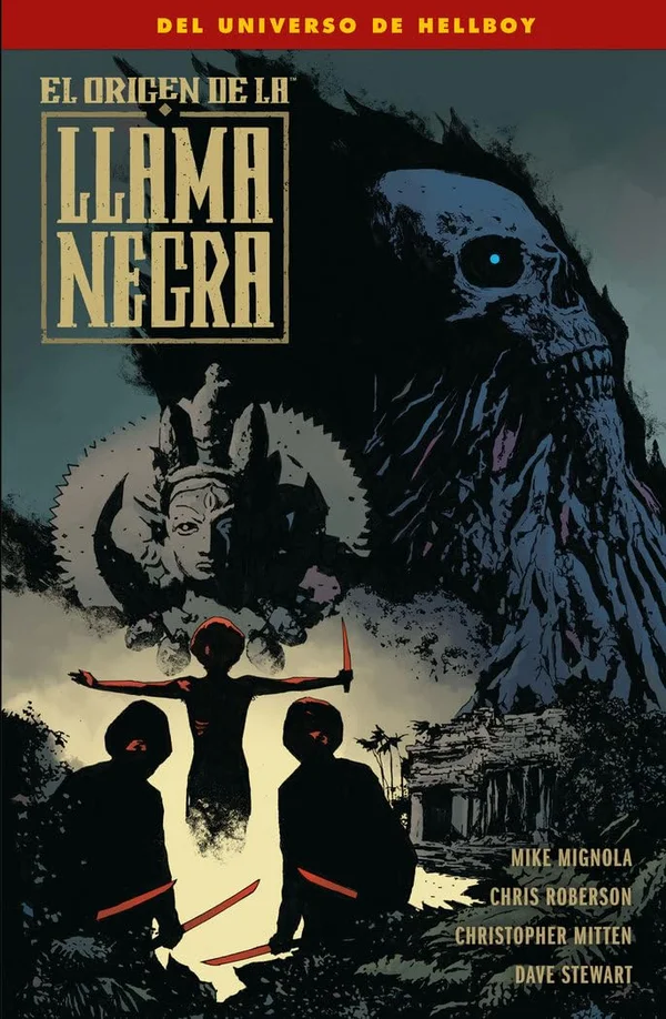 portada de El origen de la Llama Negra de Mike Mignola