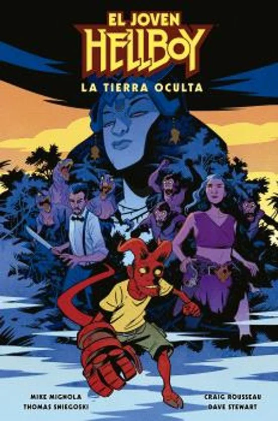 portada de El joven Hellboy: La Tierra oculta de Mike Mignola