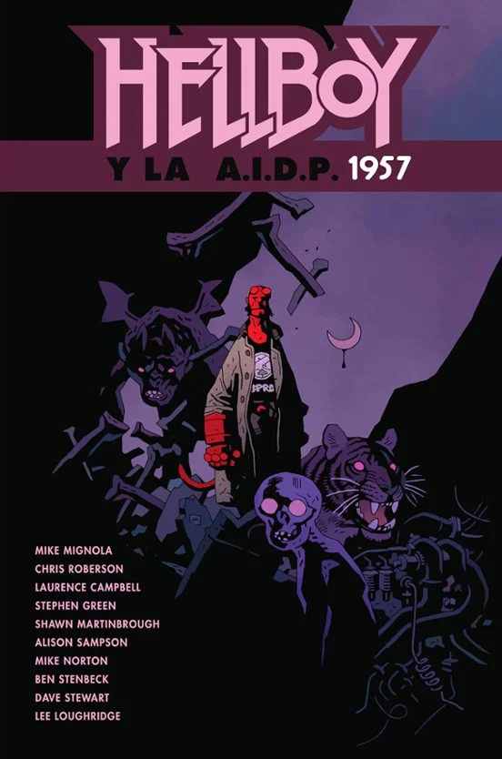 portada de Hellboy y la AIDP 1957 de Mike Mignola