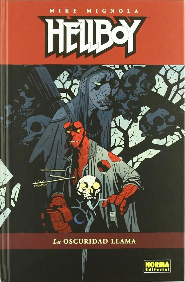 portada de Hellboy 11: La oscuridad llama de Mike Mignola